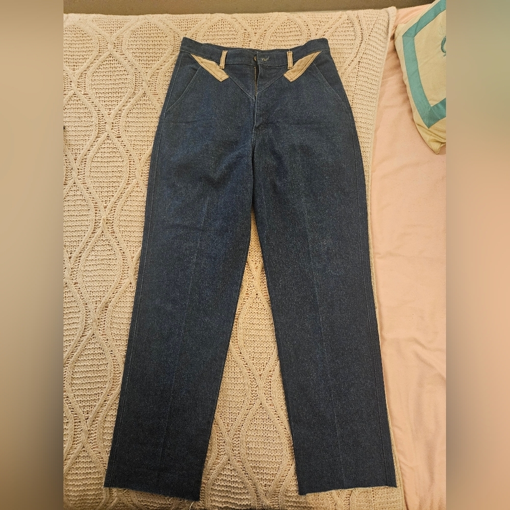 Vintage ‎ Wrangler  Jeans Size 17 32in Long/inseam